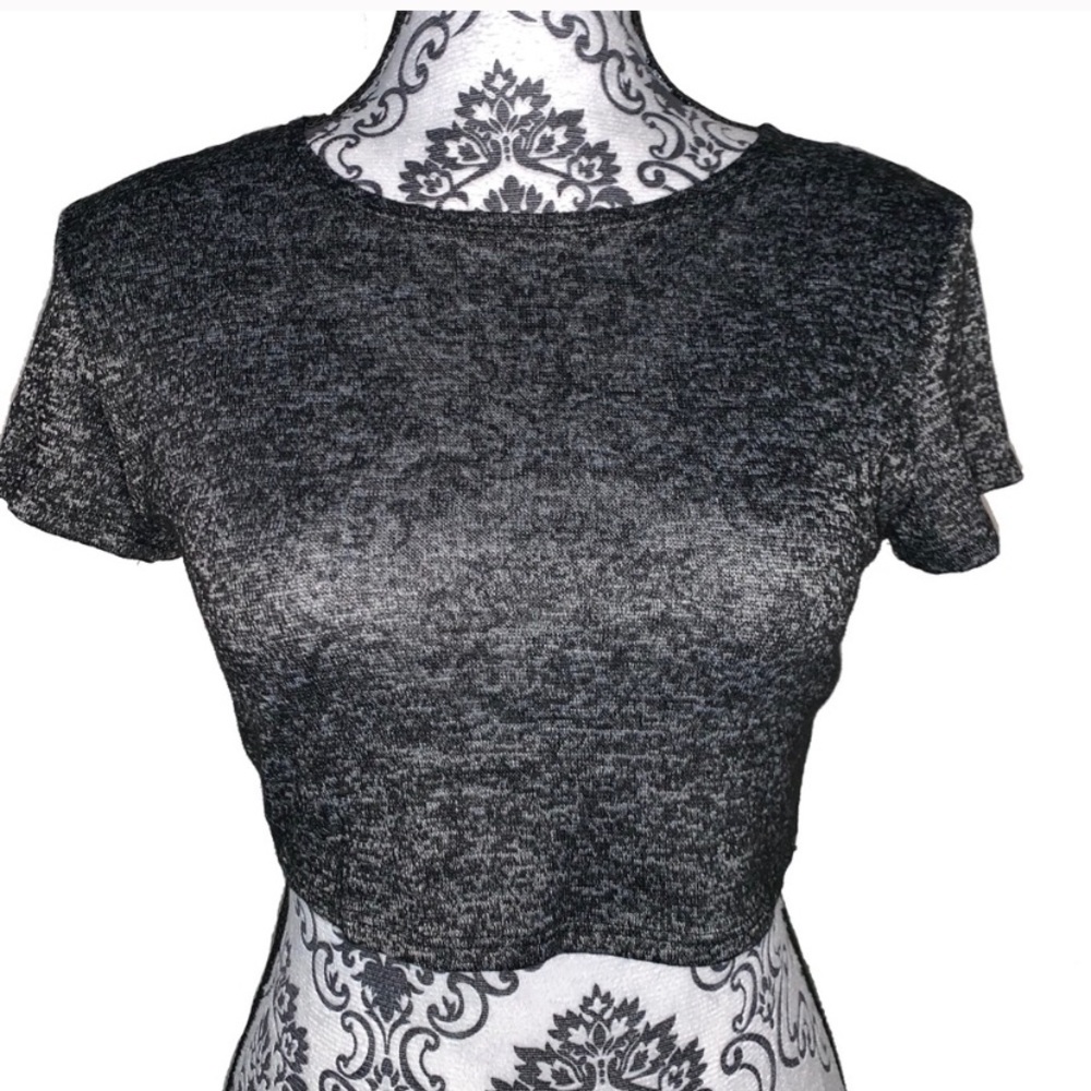Cute black crop top